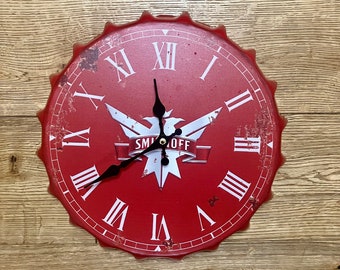 Smirnoff Bottle Top Sign Clock