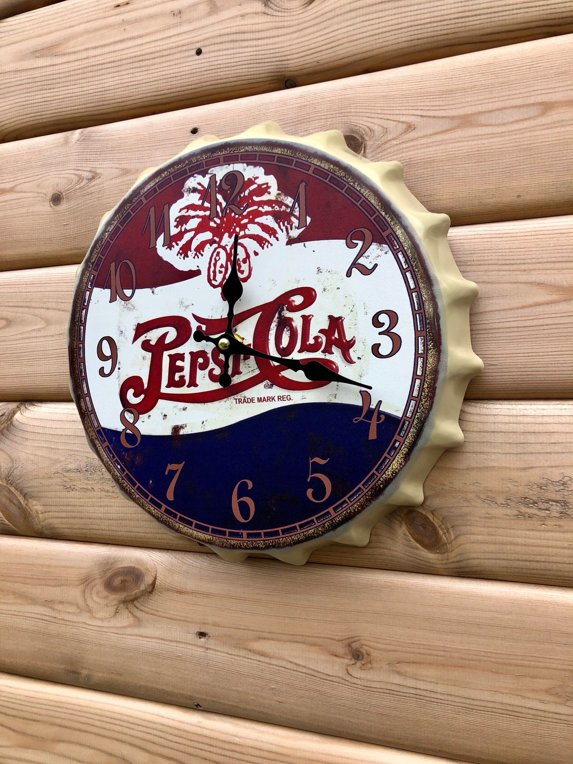 Pepsi Bottle Top Clock Etsy UK