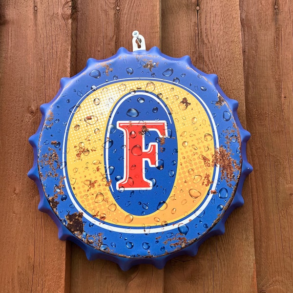 Foster’s Larger Beer Bottle Top Wall Sign