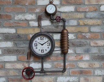 SALE- large Industrial Pipe Clock