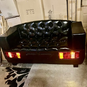 Retro Leather Rear Car Sofa