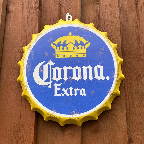Corona Beer Bottle Top Wall Sign
