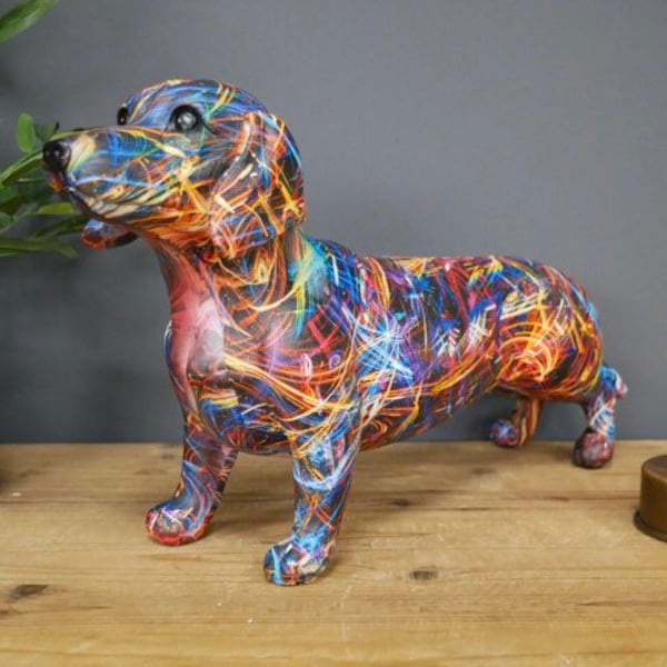 Funky Painted Sausage Dog