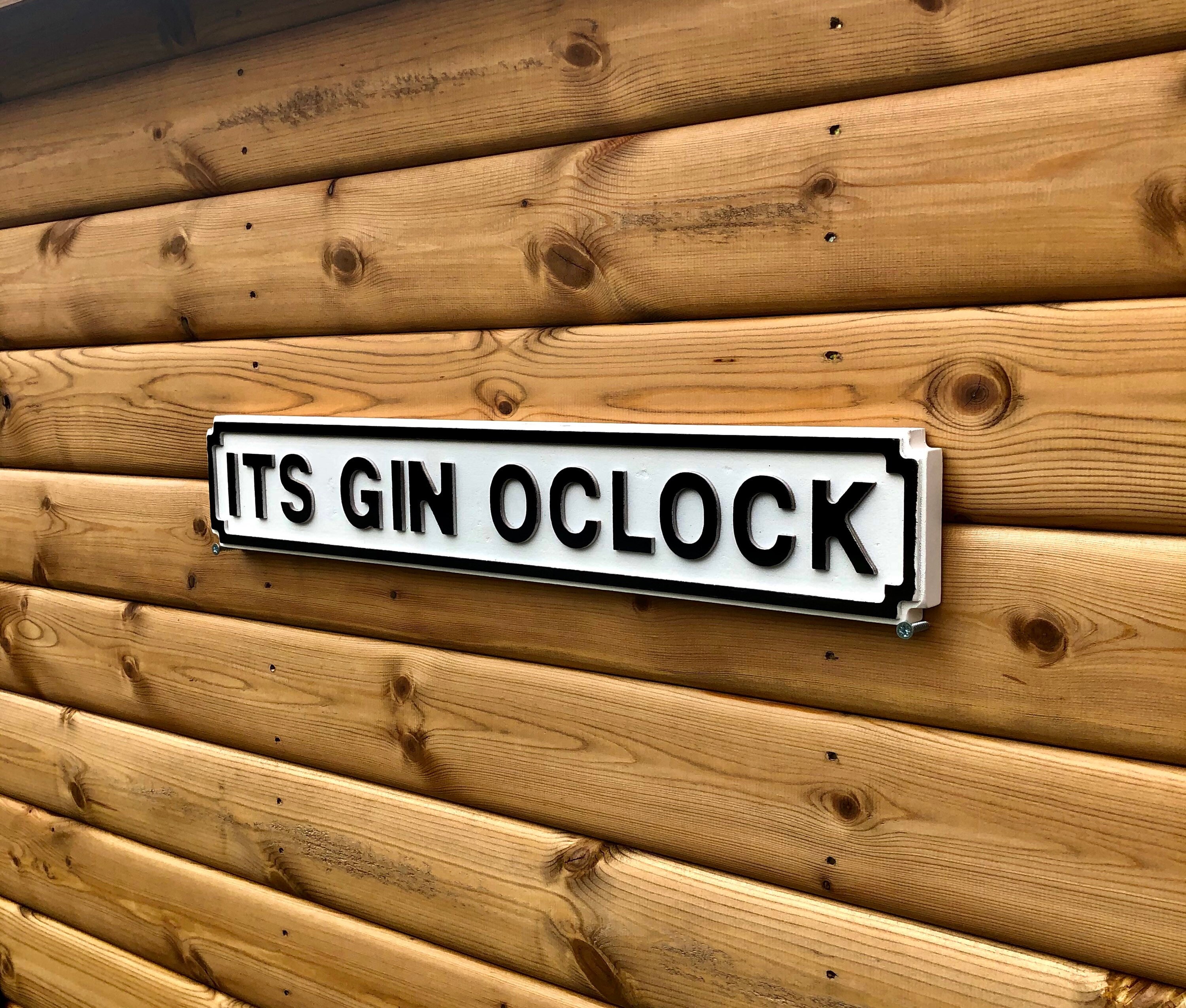 GIN PALACE Perfect for Gin Lovers Street Sign Vintage Road Sign