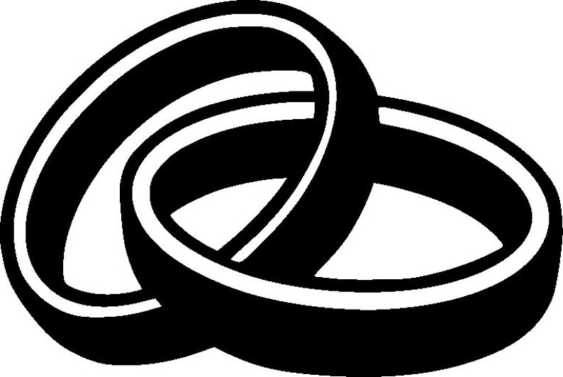 Download Wedding rings bundle x 15 images SVG DXF & PNG cutting file | Etsy