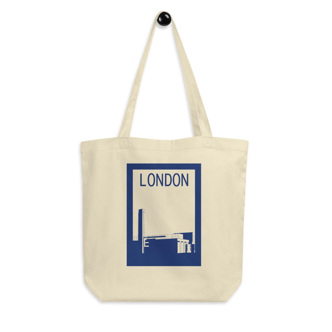 Blue London Tate Modern Minimalist Eco Tote Bag | Etsy