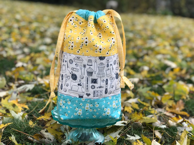 Small Tall Quilted Project Bag