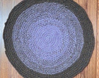 Grape and Carrot Cake Braided Rug