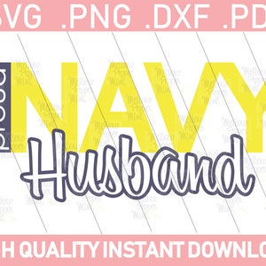 Proud Navy Husband - Digital Download