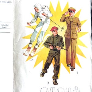 Vintage Action Man Uniform Sewing Pattern: Maudella 6000 (PDF Download)