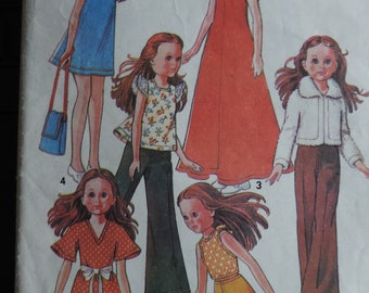Sewing pattern for Sindy /Barbie Vintage PDF download Maudella dolls outfits dresses jackets trousers