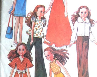 Sewing pattern for Sindy /Barbie Vintage PDF download Maudella dolls outfits dresses jackets trousers