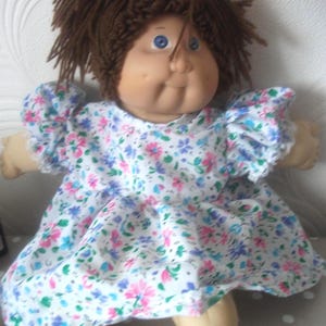 Handmade Flowered Dress & Pants for Cabbage Patch Kids Doll