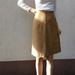 Vintage 70s Wool Pencil A-line Skirt Double Slit High Waist - Etsy