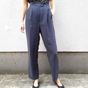 Vintage high waisted trousers grey image 1