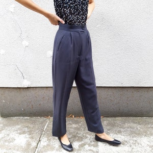 Vintage high waisted trousers grey image 4