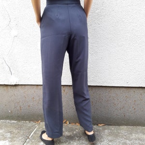 Vintage high waisted trousers grey image 3