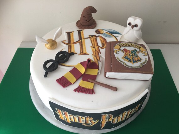 Unofficial Harry Potter Edible Cake Topper Cake Decoration Etsy