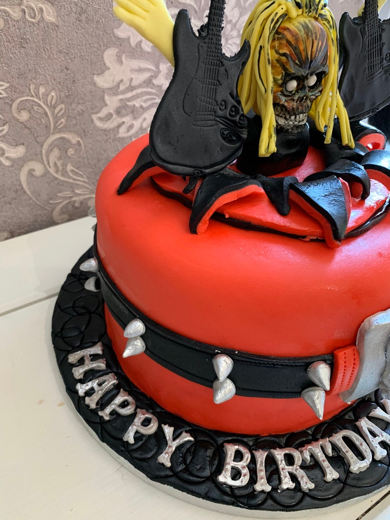 Edible Iron Maiden Cake Topper Decoration Personalised. Etsy