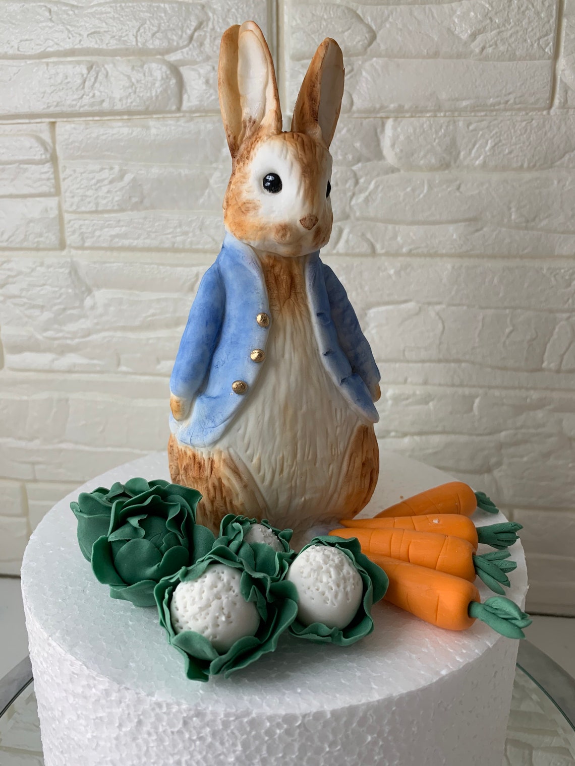 Large Peter Rabbit Edible Cake Topper Decoration. Just the Etsy