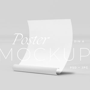 Mockup de pôster vertical, mockup de pôster enrolado, mockup de papel A4, mockup de impressão PSD, mockup de papelaria moderno para convite de casamento com cartão