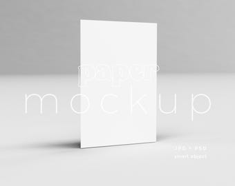 A4 Paper Mockup: Minimalist Boho Art Print (PSD)