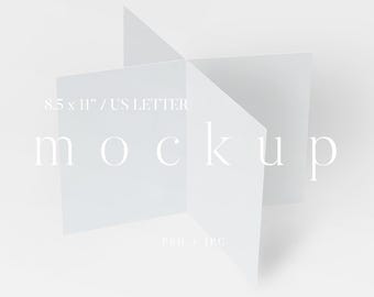 Vertical 8.5x11 Paper Mockup, US Letter, Flyer, Menu (PSD, JPG Digital Download)
