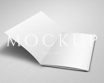 Trifold Brochure Mockup: A4/Letter Template (PSD Digital Download)