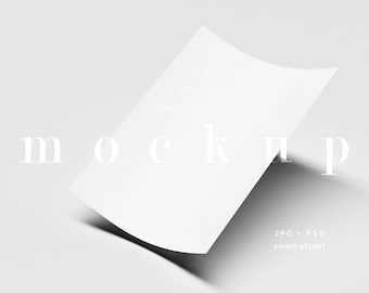 Makieta papieru A4 w formacie PSD: minimalistyczne artykuły papiernicze, wydruk artystyczny (plik cyfrowy)