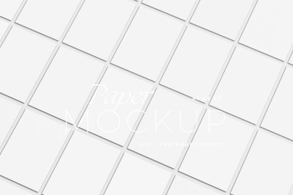 White Paper Mockup Set: A4 A5 A3 Poster Flatlay (PSD & JPEG Digital Download)