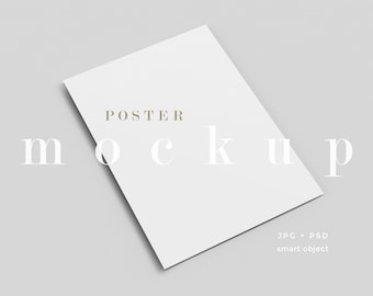 Boho Poster Mockup, A5 A4 A3 A2, Editable Paper Flyer (PSD)