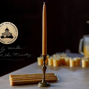 100% Pure Beeswax Dinner Candles 1's Standard image 1
