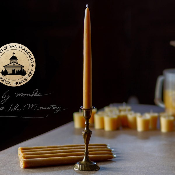 100% Pure Beeswax Dinner Candles (#1's Standard)