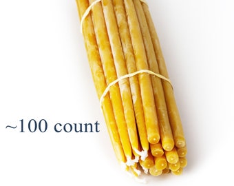 5 Lbs - 100% Pure Beeswax Tapers (#3's Thin)