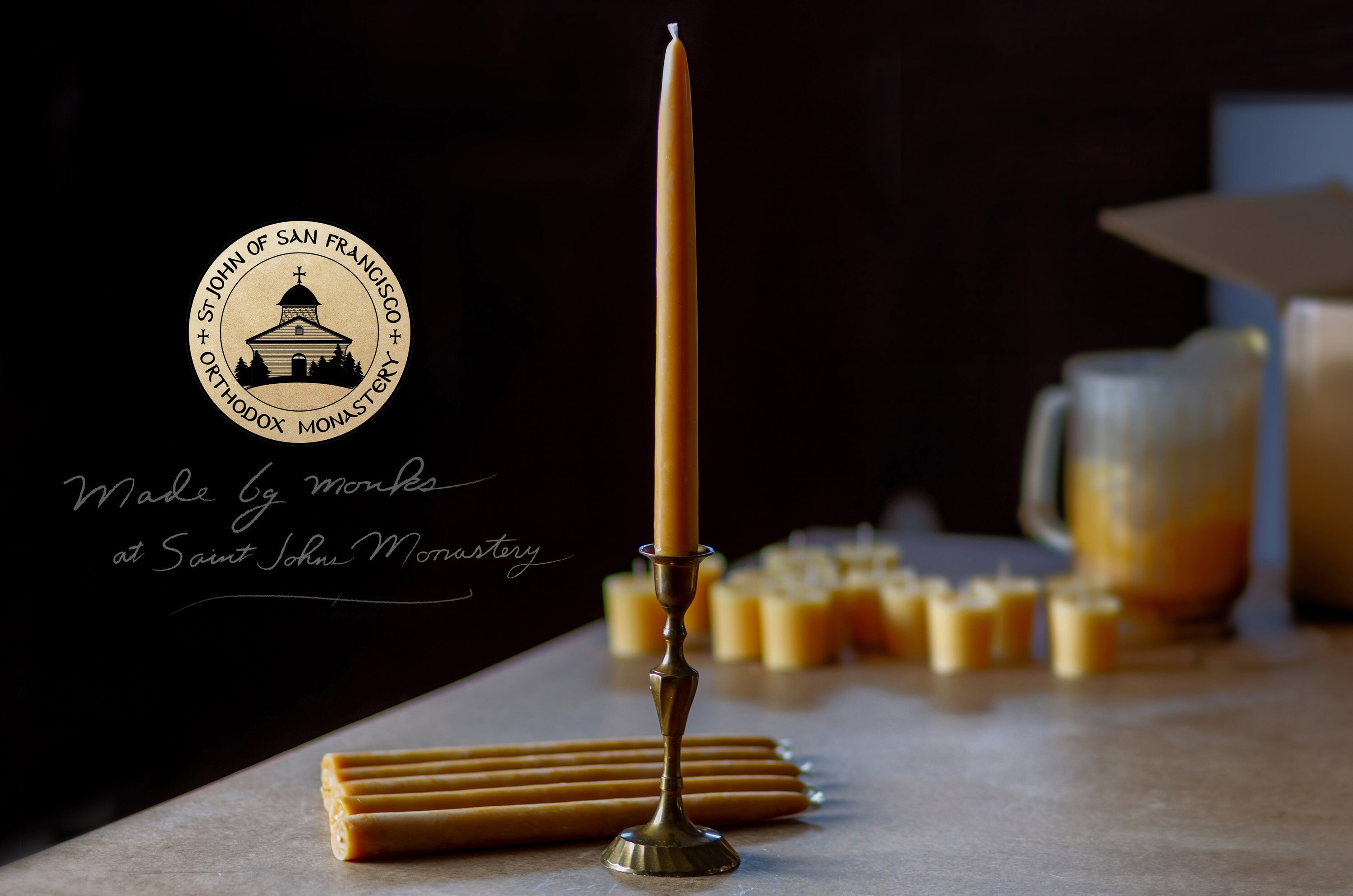 100 Pure Beeswax Dinner Candles 1's Standard Etsy