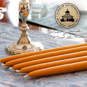 100% Pure Beeswax Dinner Candles 1's Standard image 2