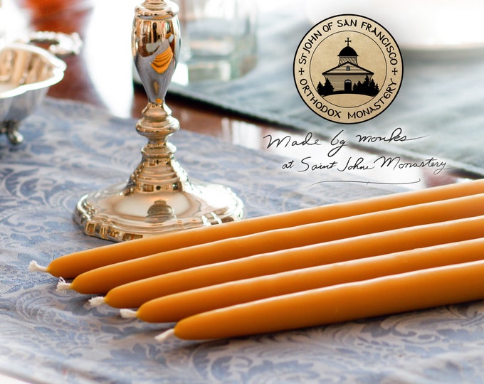 100 Pure Beeswax Dinner Candles 1's Standard Etsy