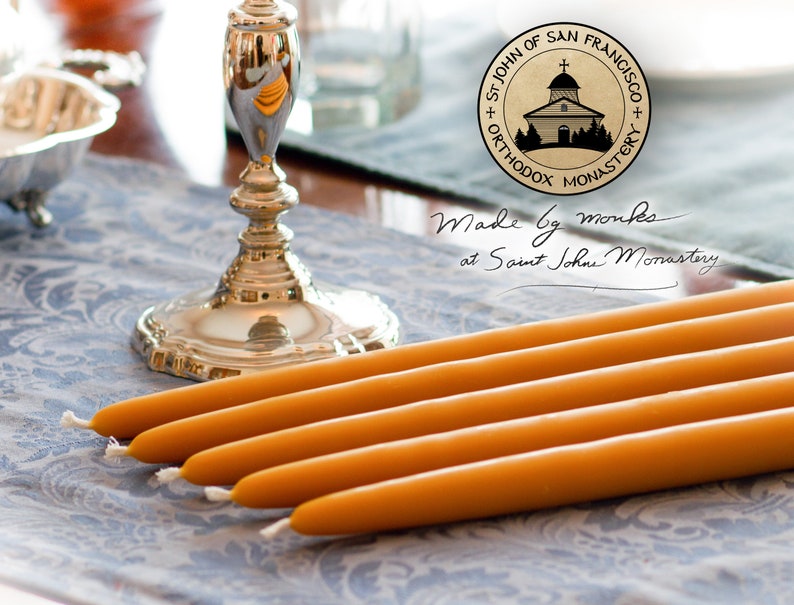 100% Pure Beeswax Dinner Candles 1's Standard image 2