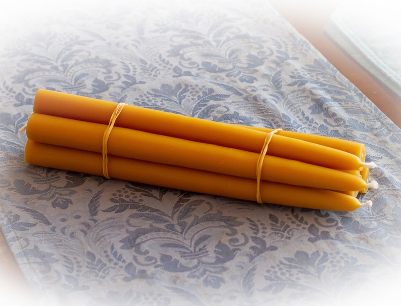 100 Pure Beeswax Dinner Candles 1's Standard Etsy