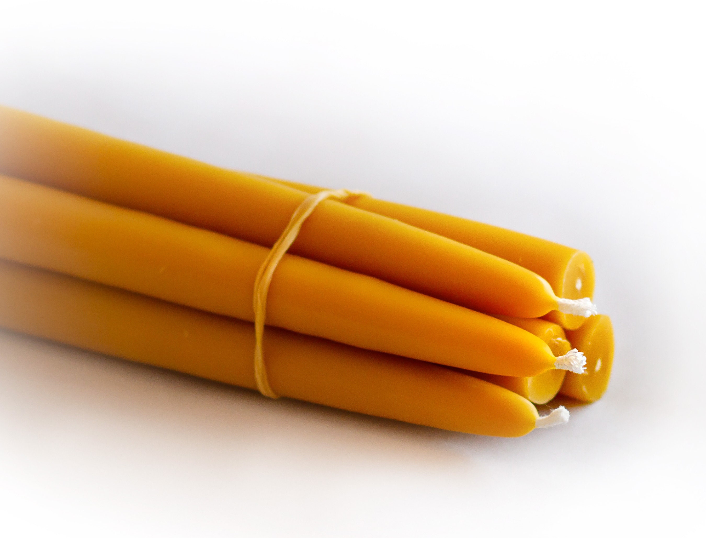 100 Pure Beeswax Dinner Candles 1's Standard Etsy