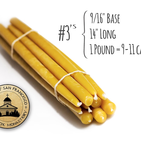 Cirios de cera de abejas 100 % pura (#3)