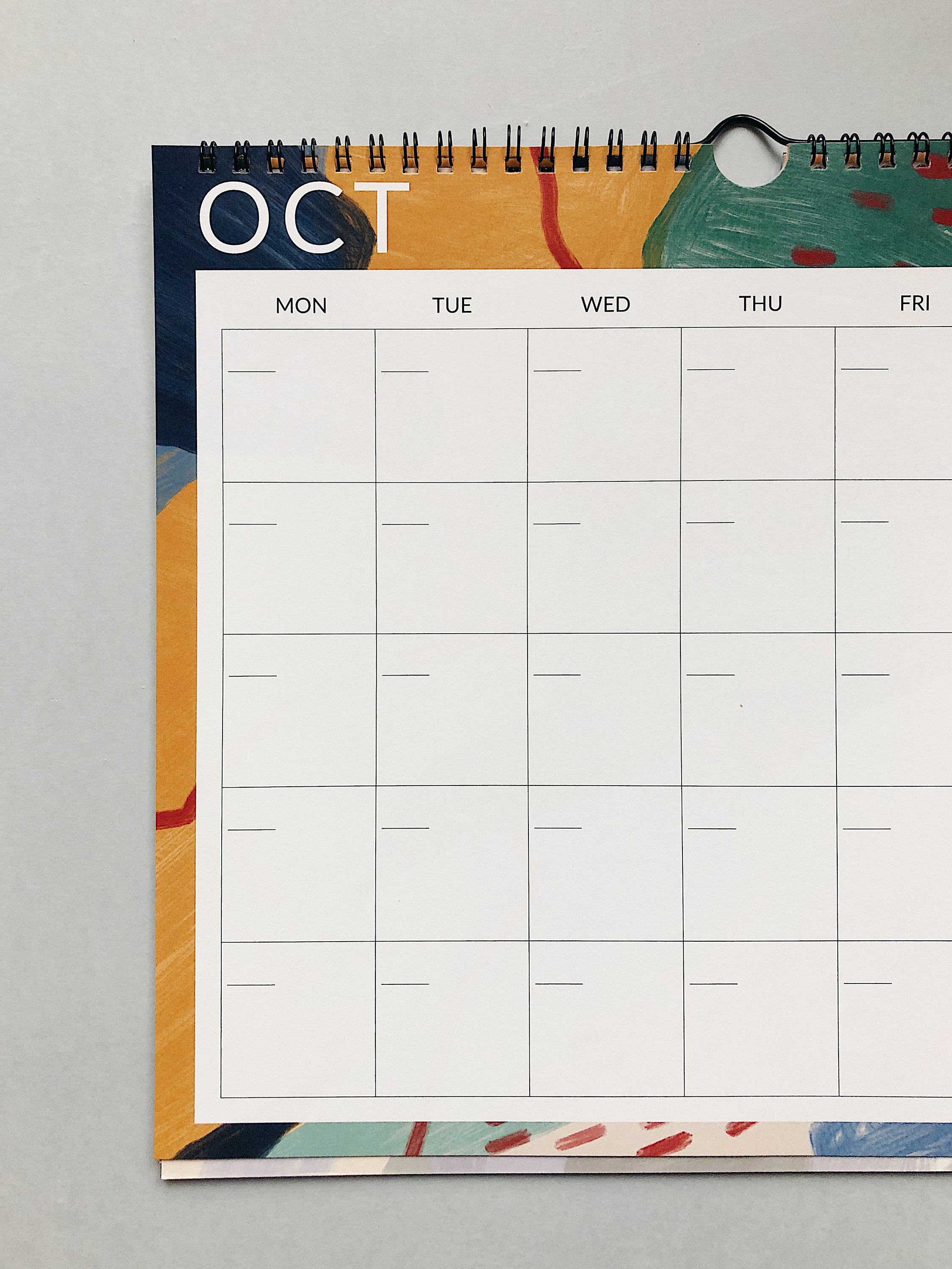 Undated Wall Calendar Year Calendar Undated Planner Etsy UK