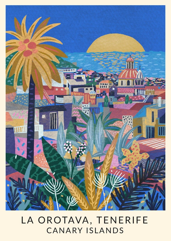 La Cartel de Tenerife Islas Cartel de - Etsy España