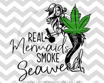 Free Free 111 Mermaid Smoking Weed Svg SVG PNG EPS DXF File