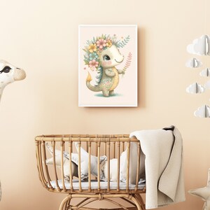 Printable poster, Dragon Boho, print your own poster, children&#39;s room poster, baby room poster, digital art, poster, dragon