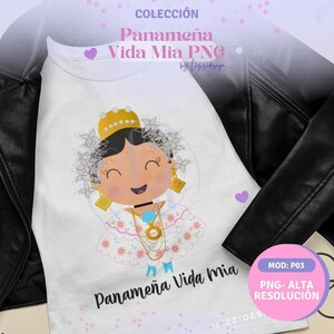 Panamese Gala Pollera Illustratie voor prints, sublimatie, DTF en andere JPG- en PNG-projecten