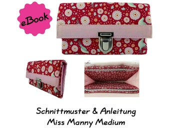 eBook sewing pattern & instructions for a medium-sized purse Miss Manny Medium