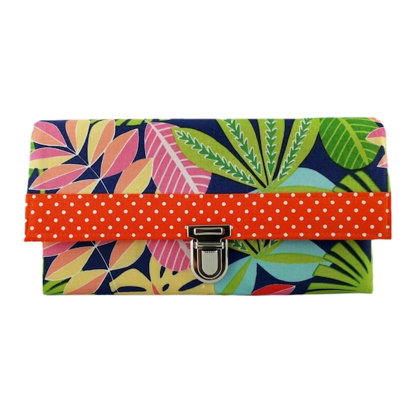 Wallet purse ladies purse tropical jungle colorful - Miss Manny Maxi