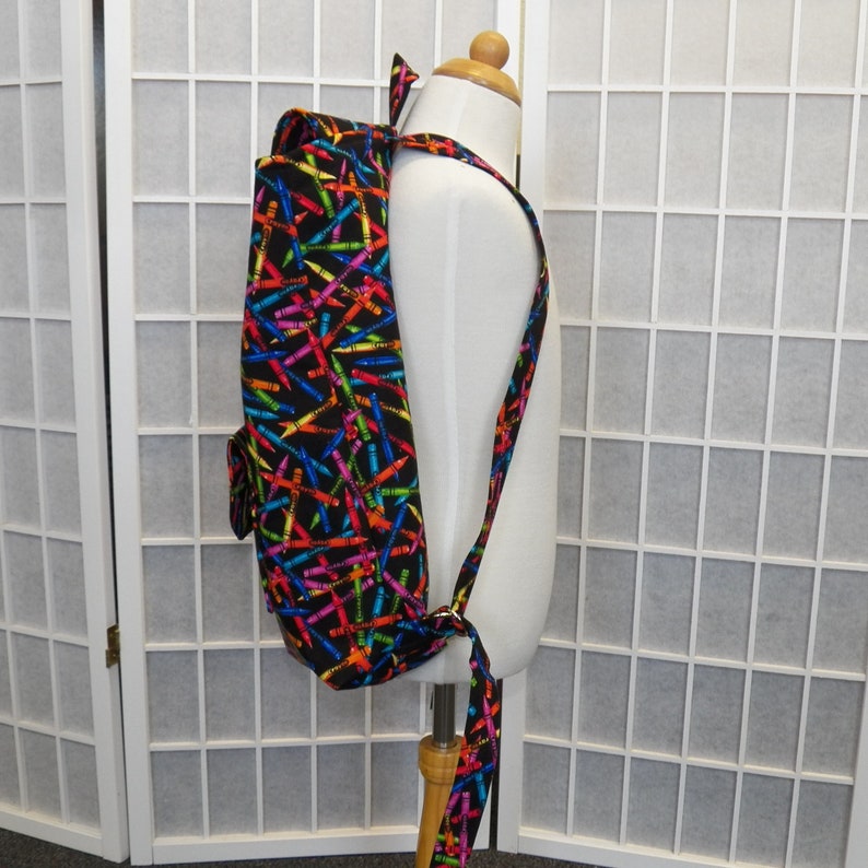 Crayons- Full Sized Backpack, Purse, Bag (inv #7002) - Etsy
