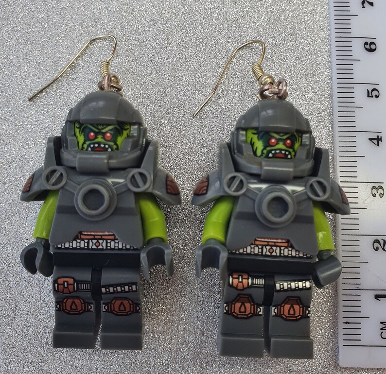 Grey Space Baddie Earrings